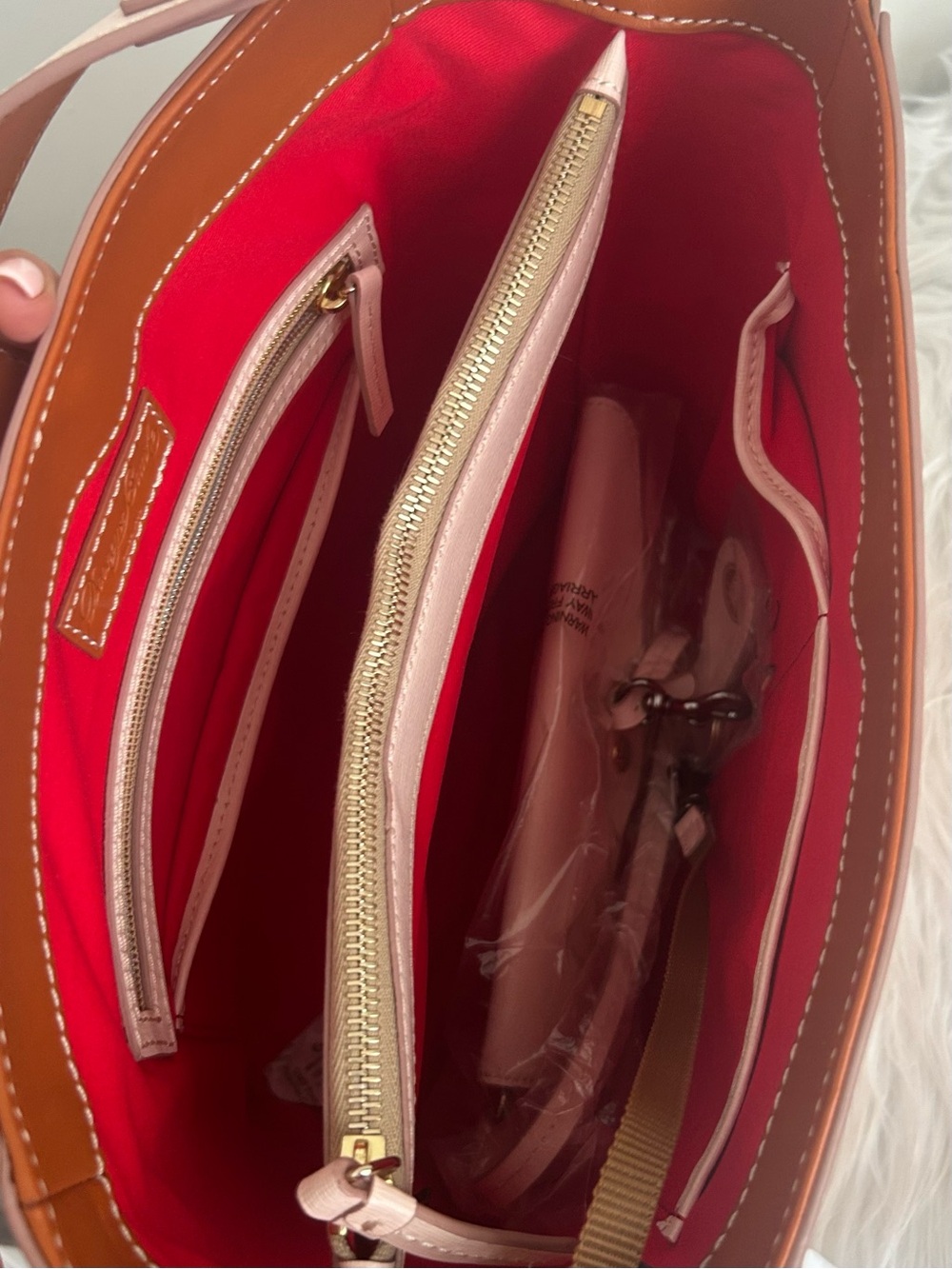 Dooney & Bourke Ashley Blush Pink Leather Shoulder Tote Bag Wallet Set NWT - Picture 12 of 16